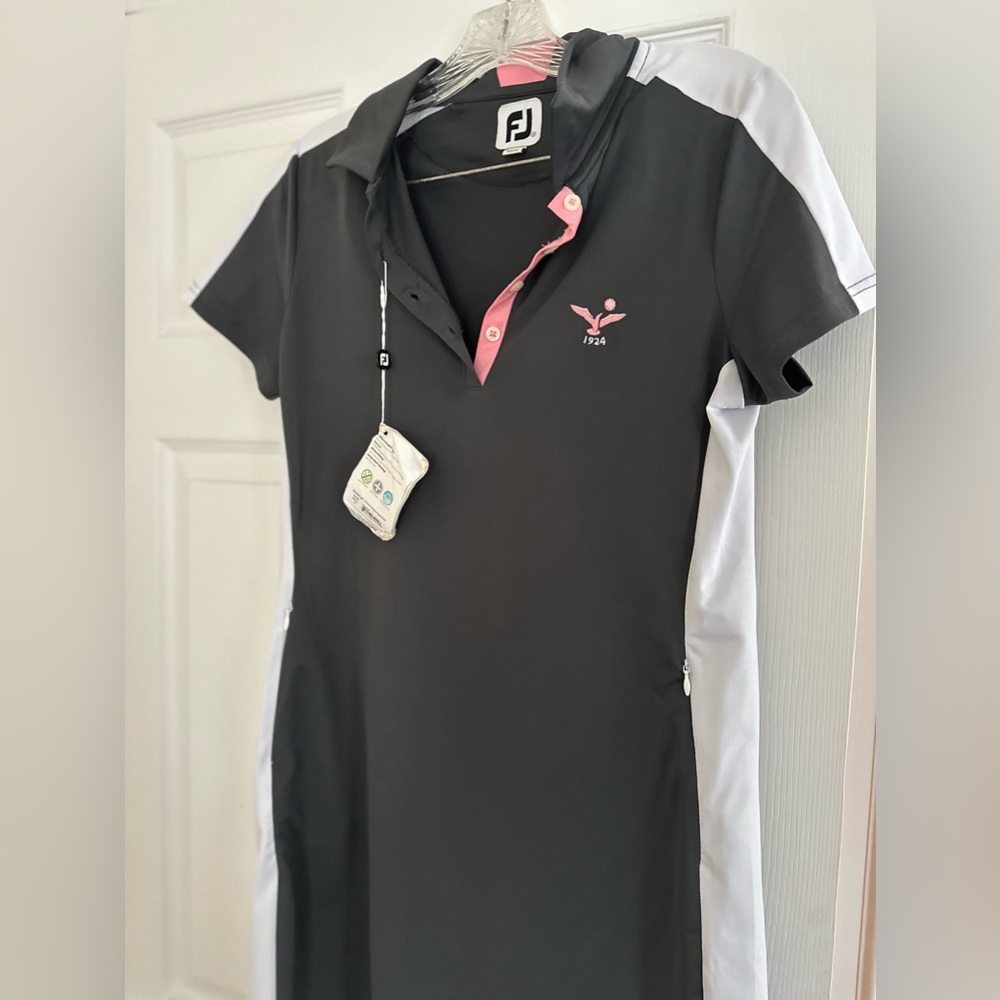 Women’s stretch pique dress charcoal size small